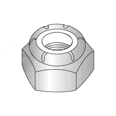 Nylon Insert Lock Nut, 3/8-16, Steel, Grade A, Zinc Plated, 1200 PK